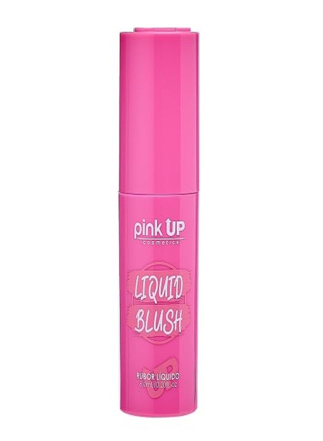 PINK UP | Liquid Blush | Long-Lasting Liquid Blush | Non-Greasy | Highly Pigmented | Suitable for All Skin Types | Matte Colors | Subtle Shimmer Highlights | Shade: Pink Cheeks| 6ml | Model PKLB08 - Image 1